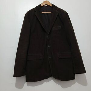 J crew mens large vintage corduroy blazer jacket dark   brown